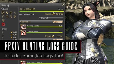 ffxiv hunting logs|More.